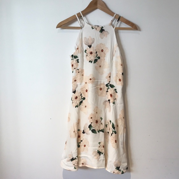 Dynamite Floral White Dress XSmall - Picture 2 of 5